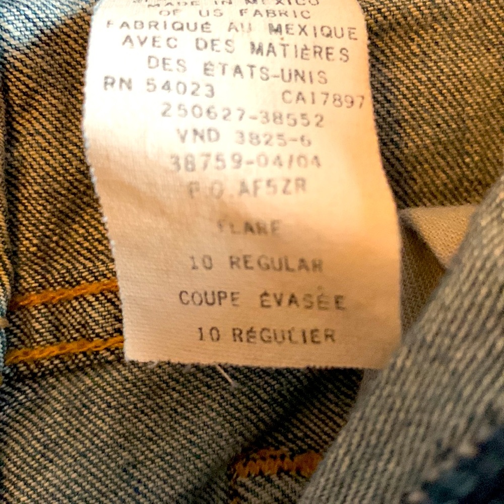 EUC! Gap 2004 Flare Stretch Denim Jeans - Picture 7 of 7
